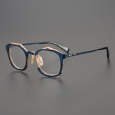 Nassir Personality Irregular Titanium Glasses Frame Geometric Frames Southood Blue
